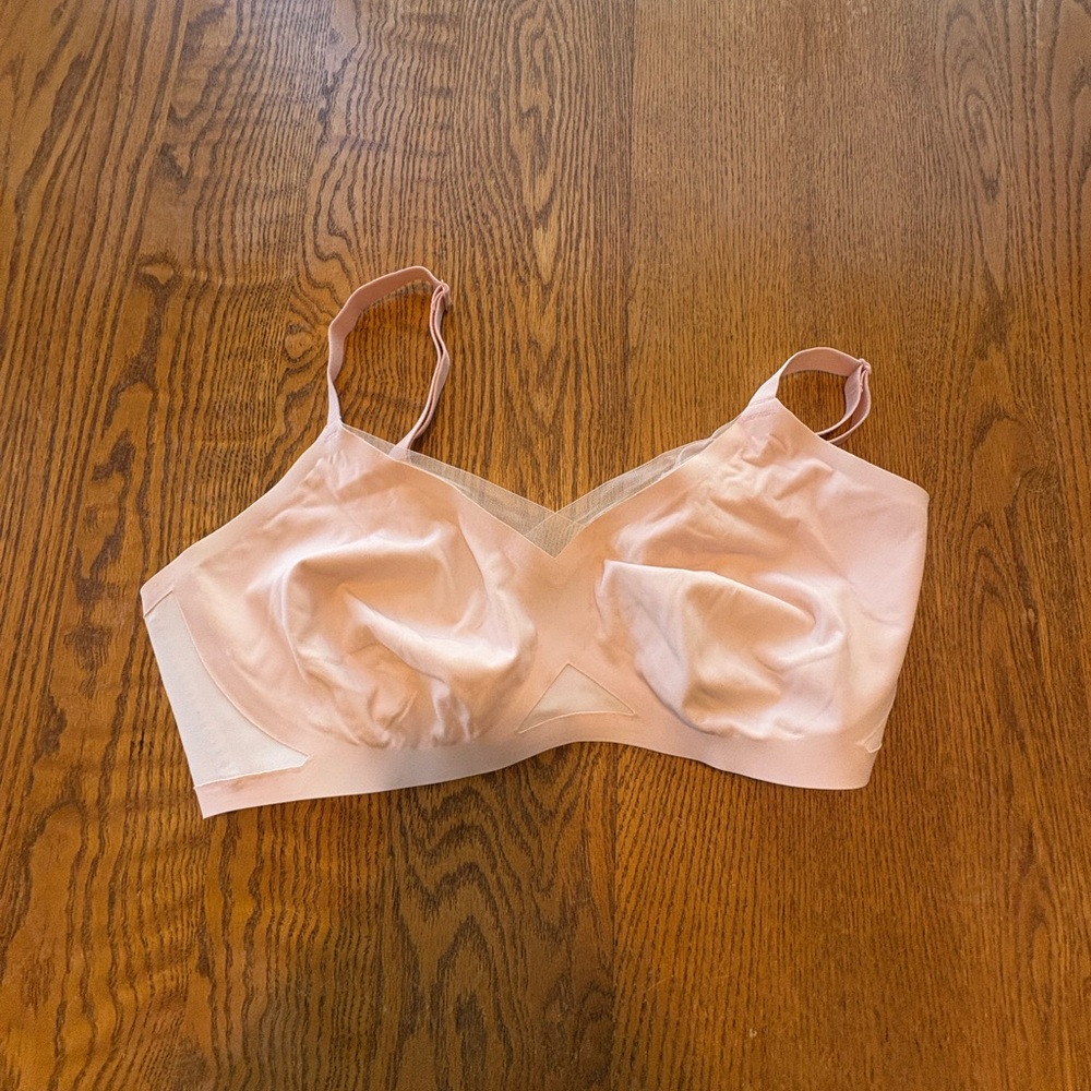 HoneyLove Crossover Seamless Wireless Supprt Bra 38 B/C Blush No Padding